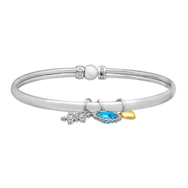 2 1/4 ct Swiss Blue Topaz Bracelet - Image 2