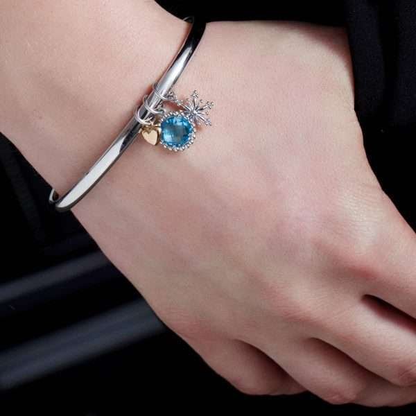 2 1/4 ct Swiss Blue Topaz Bracelet - Image 3