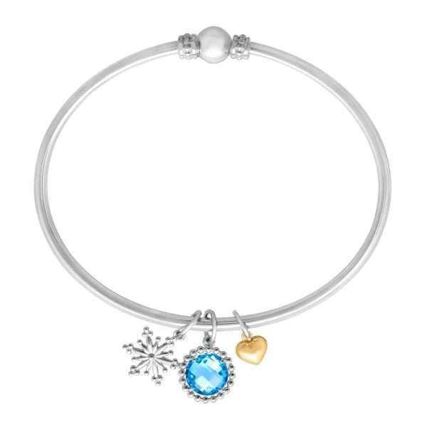 2 1/4 ct Swiss Blue Topaz Bracelet
